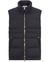 Stone Island - Gewatteerde Bodywarmer Met Rits - Lyst