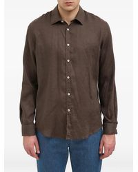 Daniele Alessandrini - Button-Down Linen Shirt - Lyst