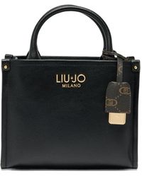 Liu Jo - Small Logo-Plaque Tote Bag - Lyst