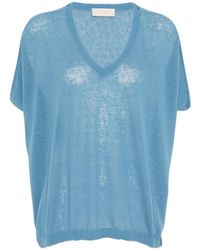 Momoní - V-Neck Fine-Knit Sweater - Lyst