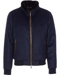Moorer - Gefütterte Jacke mit Stehkragen - Lyst
