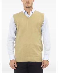 Alpha Studio - V-Neck Sleveless Knitted Vest - Lyst