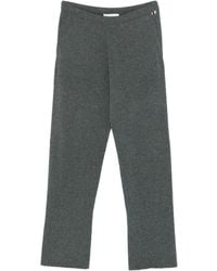 Extreme Cashmere - Embroidered-Logo Knitted Trousers - Lyst