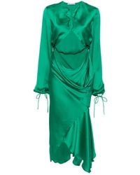 Acne Studios - Cut-Out Silk Dress - Lyst