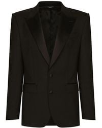 Dolce & Gabbana - Sicilia-Fit Single-Breasted Tuxedo Blazer - Lyst