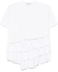 Comme des Garçons - T-Shirt Asymétrique À Volants - Lyst