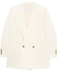 Max Mara - Double-Breasted Peak-Lapel Blazer - Lyst