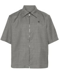 Givenchy - 4G-Motif Wool Shirt - Lyst