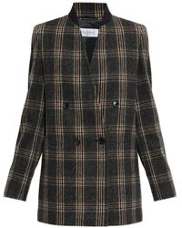 Max Mara - Elmo Check Wool Coat - Lyst