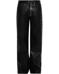Earthling VIP - Leather Studded Trousers - Lyst