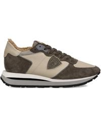Philippe Model - Suede-Panelled Running Sneakers - Lyst