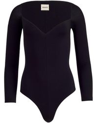 Khaite - Mara Long-sleeve Bodysuit - Lyst