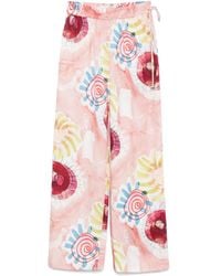Scotch & Soda - Graphic-Print Trousers - Lyst