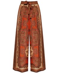 Zimmermann - Paisley-Pattern Trousers - Lyst