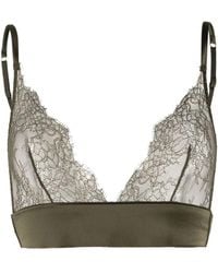 Maison Close - Lace-Detail Triangle-Cup Bra - Lyst