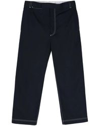 Thom Browne - Pantaloni Dritti Con Cuciture A Contrasto - Lyst