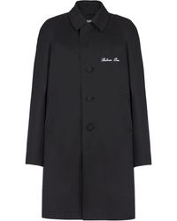 Balmain - Logo-embroidered Single-breasted Coat - Lyst