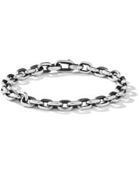 David Yurman - Sterling Silver Deco Chain Link Bracelet - Lyst