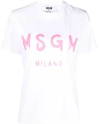 MSGM - T-Shirt - Lyst