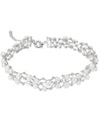 Anabela Chan - 18Kt Petite Constellation Diamond And Pearl Necklace - Lyst