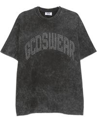 Gcds - Stud-Embellished Acid-Wash T-Shirt - Lyst