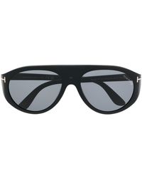 Tom Ford - Sonnenbrille mit rundem Gestell - Lyst