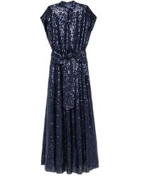 Kiton - Abito Con Paillettes E Cintura - Lyst