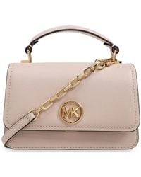 MICHAEL Michael Kors - Sac À Main En Cuir À Plaque Logo - Lyst