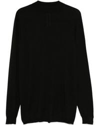 Rick Owens - Long-Sleeved Wool T-Shirt - Lyst