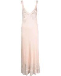 Rabanne - Studded Knitted Midi Dress - Lyst