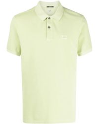 C.P. Company - Logo-Patch Piqué Polo Shirt - Lyst