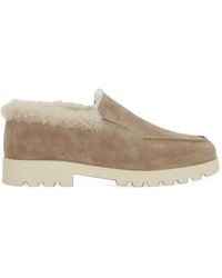 Santoni - Suede Loafers - Lyst