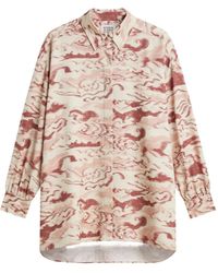 Scotch & Soda - Ikat-Print Long-Sleeve Shirt - Lyst