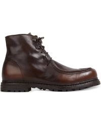 Officine Creative - Round-Toe Leather Boots - Lyst