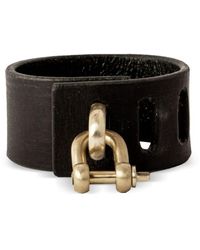 Parts Of 4 - Restraint Charm Leather Bracelet - Lyst