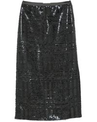 Peserico - Sequin-Embellished Midi Skirt - Lyst