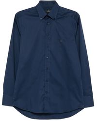 Etro - Logo-Embroidered Button-Down Shirt - Lyst