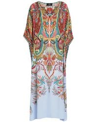 Etro - Paisley-Print Midi Beach Dress - Lyst