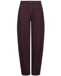 Marella - Cinched-Back Barrel-Leg Jeans - Lyst