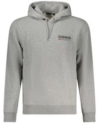 Napapijri - Logo-Print Drawstring Hoodie - Lyst