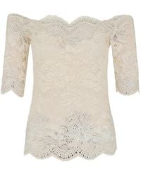 Rabanne - Off-Shoulder Embellished-Detail Top - Lyst