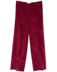 ERMANNO FIRENZE - Pantalon Palazzo À Effet Velours Côtelé - Lyst