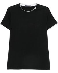 Jeordie's - Layered-Neck Contrast-Trim T-Shirt - Lyst
