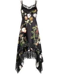 Monse - Asymmetrisches Kleid mit Blumen-Print - Lyst