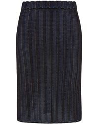 Ferragamo - Knitted Micro-jacquard Miniskirt - Lyst