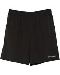 Calvin Klein - Sport-Shorts Mit Logo-Print - Lyst
