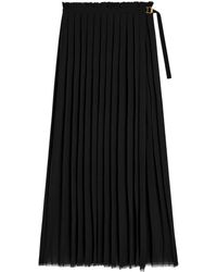 Ami Paris - Flowing Pleated Skirt With High Waist - Lyst