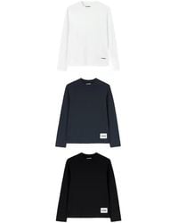 Jil Sander - Logo-Patch Cotton T-Shirt (Set Of Three) - Lyst