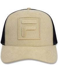 Fila - Turo F-Box Suede-Panel Cap - Lyst
