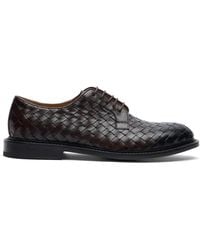 SCAROSSO - Woven Leather Derby Shoes - Lyst